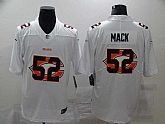 Nike Bears 52 Khalil Mack White Shadow Logo Limited Jersey,baseball caps,new era cap wholesale,wholesale hats